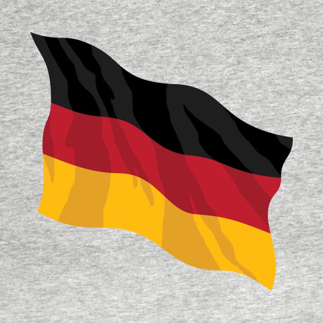 German Waving Flag Illustration by hobrath